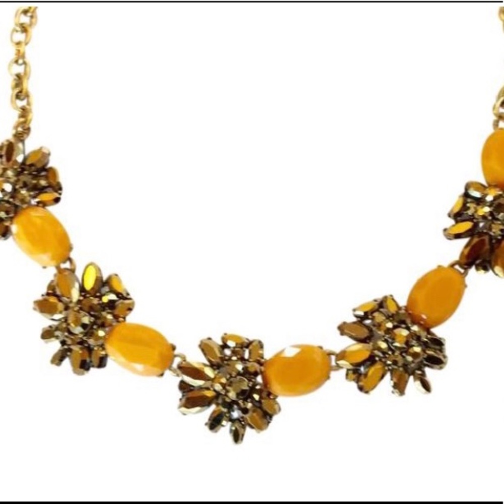 J. Crew Bronze cluster jeweled necklace - Picture 5 of 6